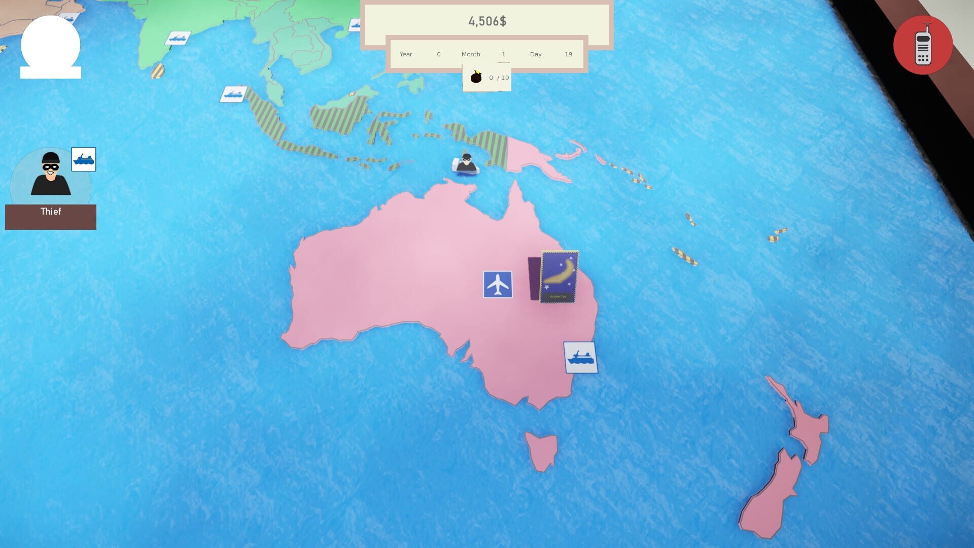 Chased Around the World - Screenshot