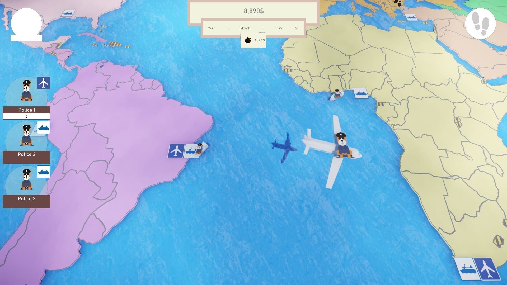 Chased Around the World - Screenshot