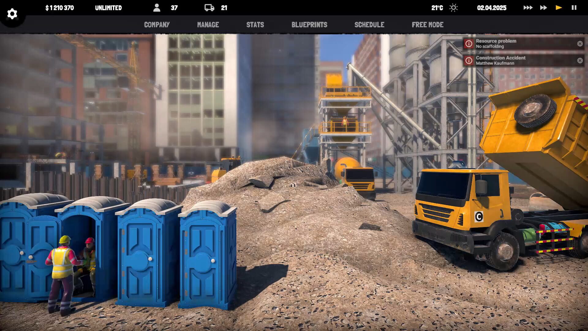 Construction Manager - Screenshot