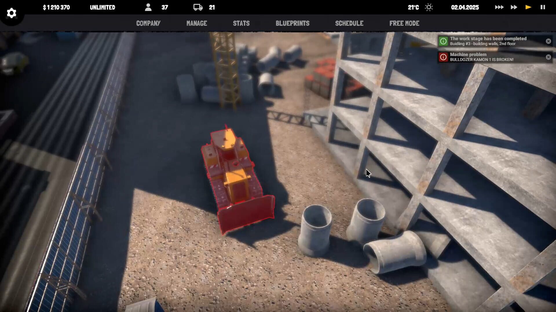 Construction Manager - Screenshot