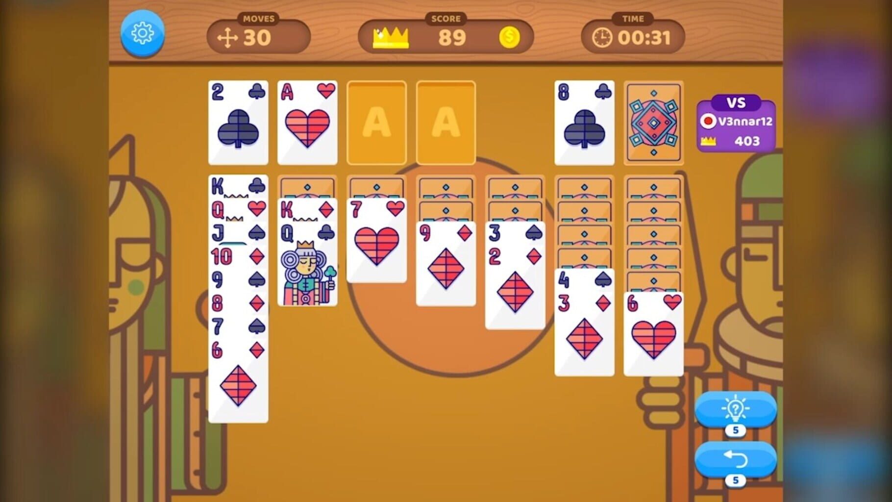 Solitaire Master VS screenshot