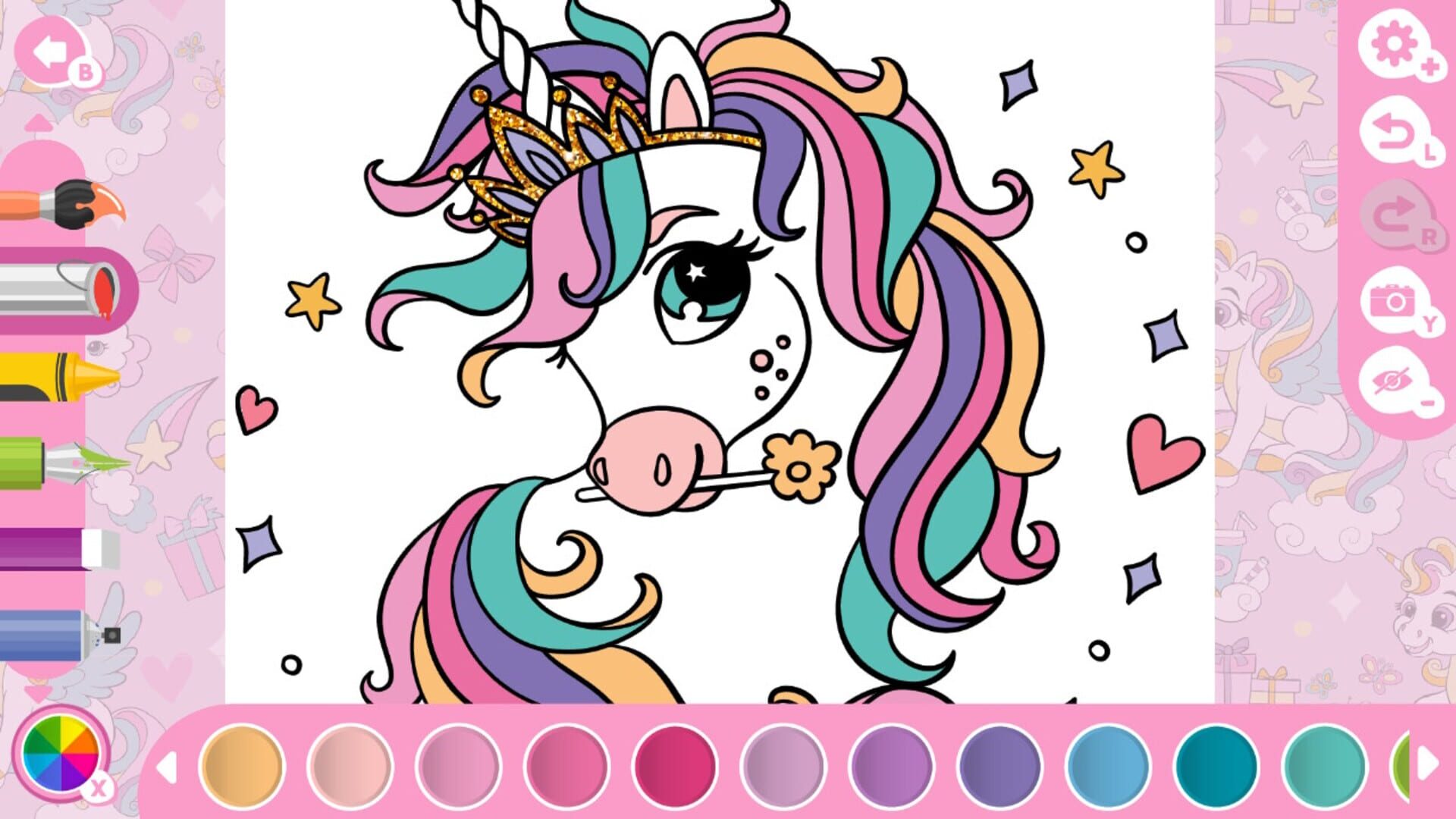 My Cute Unicorns: Coloring Book - Screenshot