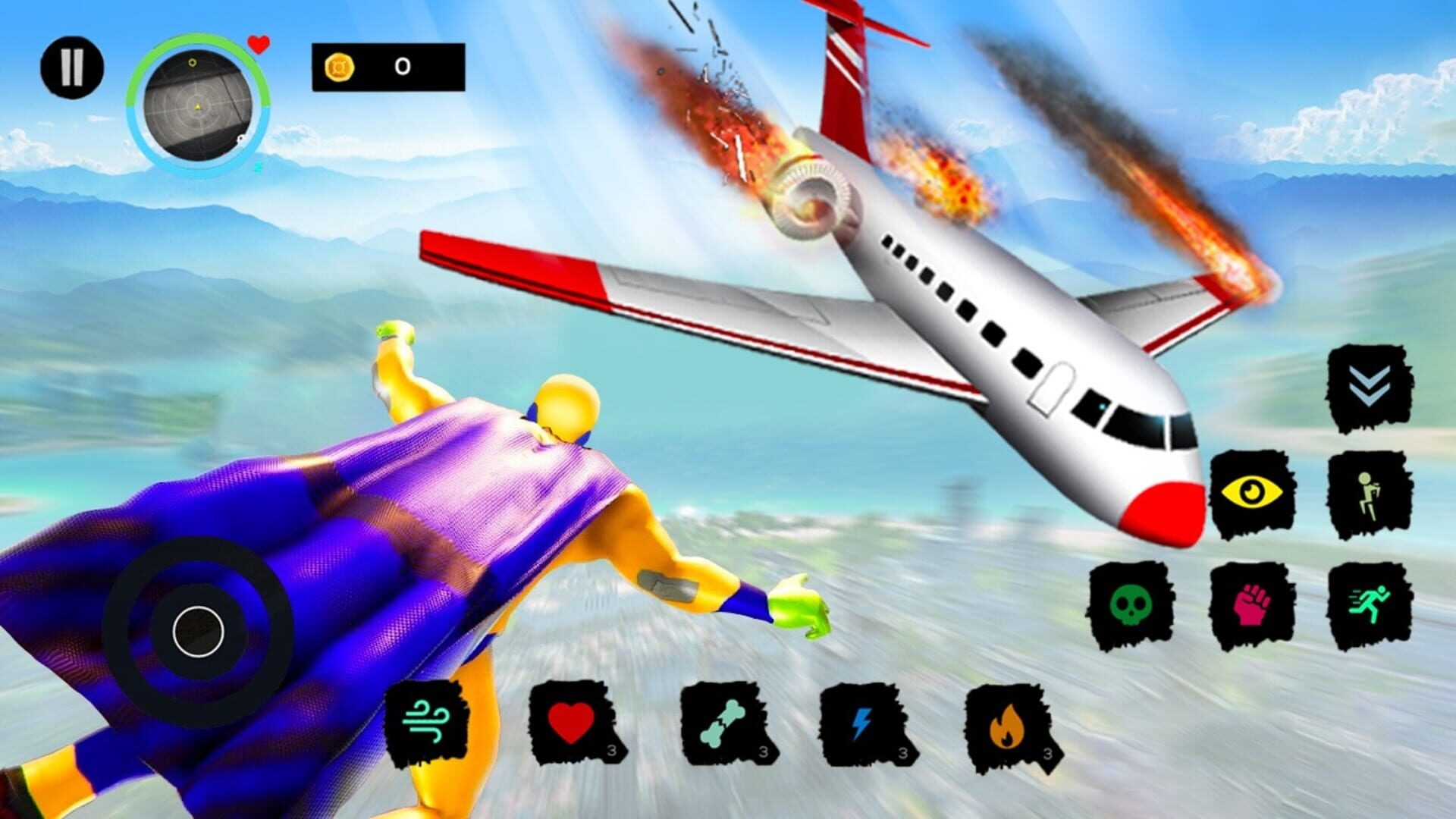 City Super Hero 3D: Flying Legend Warriors Deluxe Simulator - Screenshot