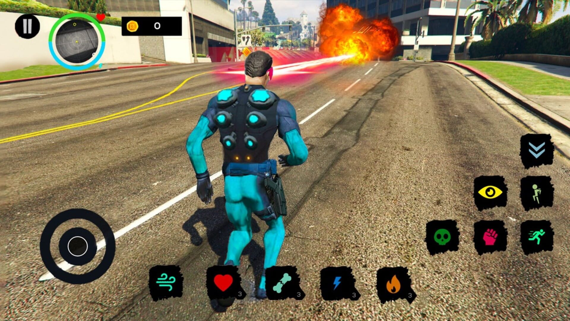 City Super Hero 3D: Flying Legend Warriors Deluxe Simulator - Screenshot