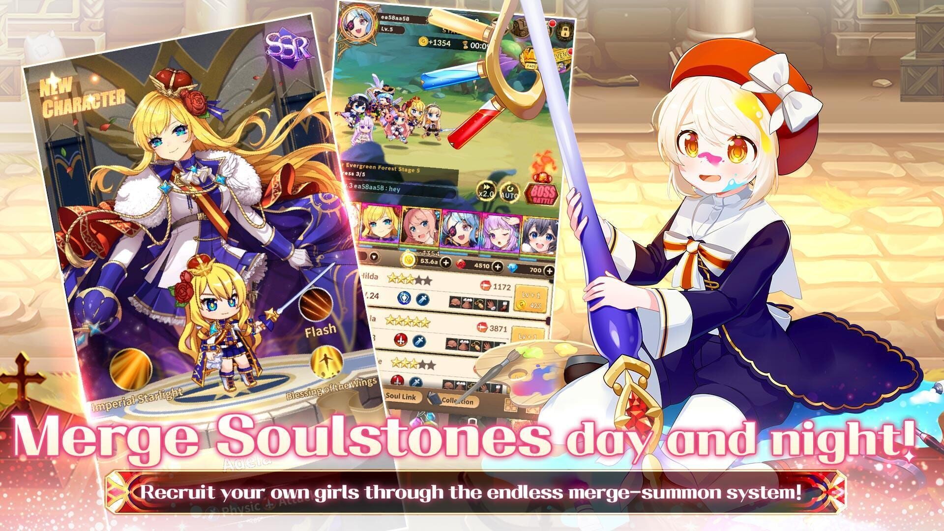 Merge Girls - Screenshot