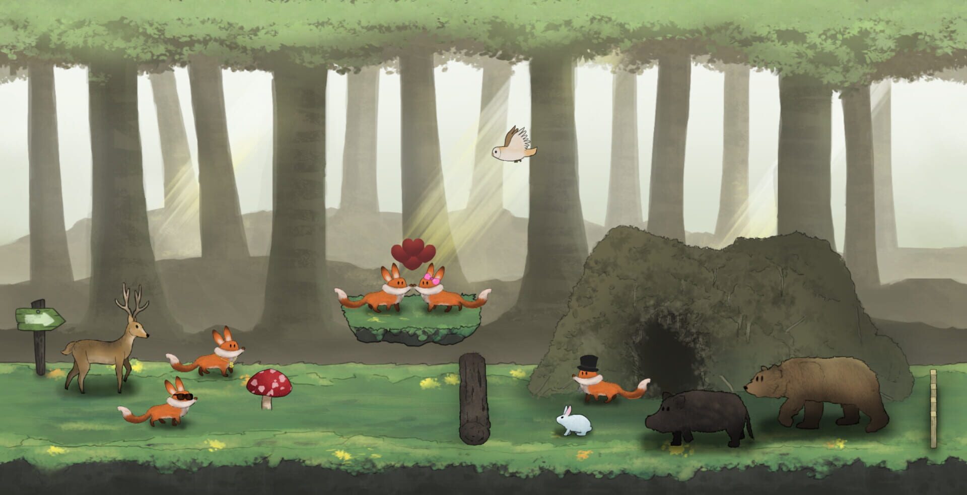 Red Fox and the Four Seasons: Design My Forest - Screenshot