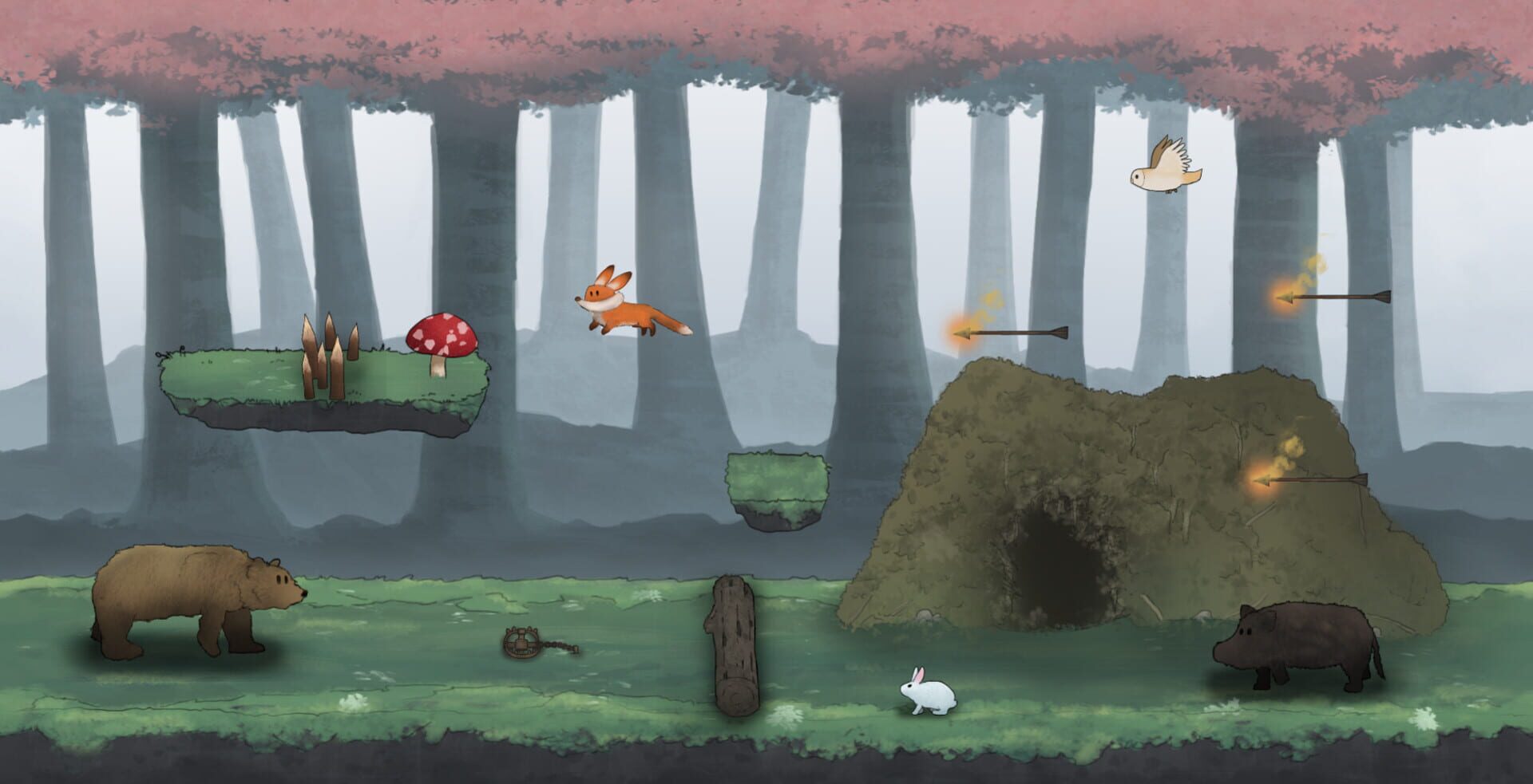 Red Fox and the Four Seasons: Design My Forest - Screenshot