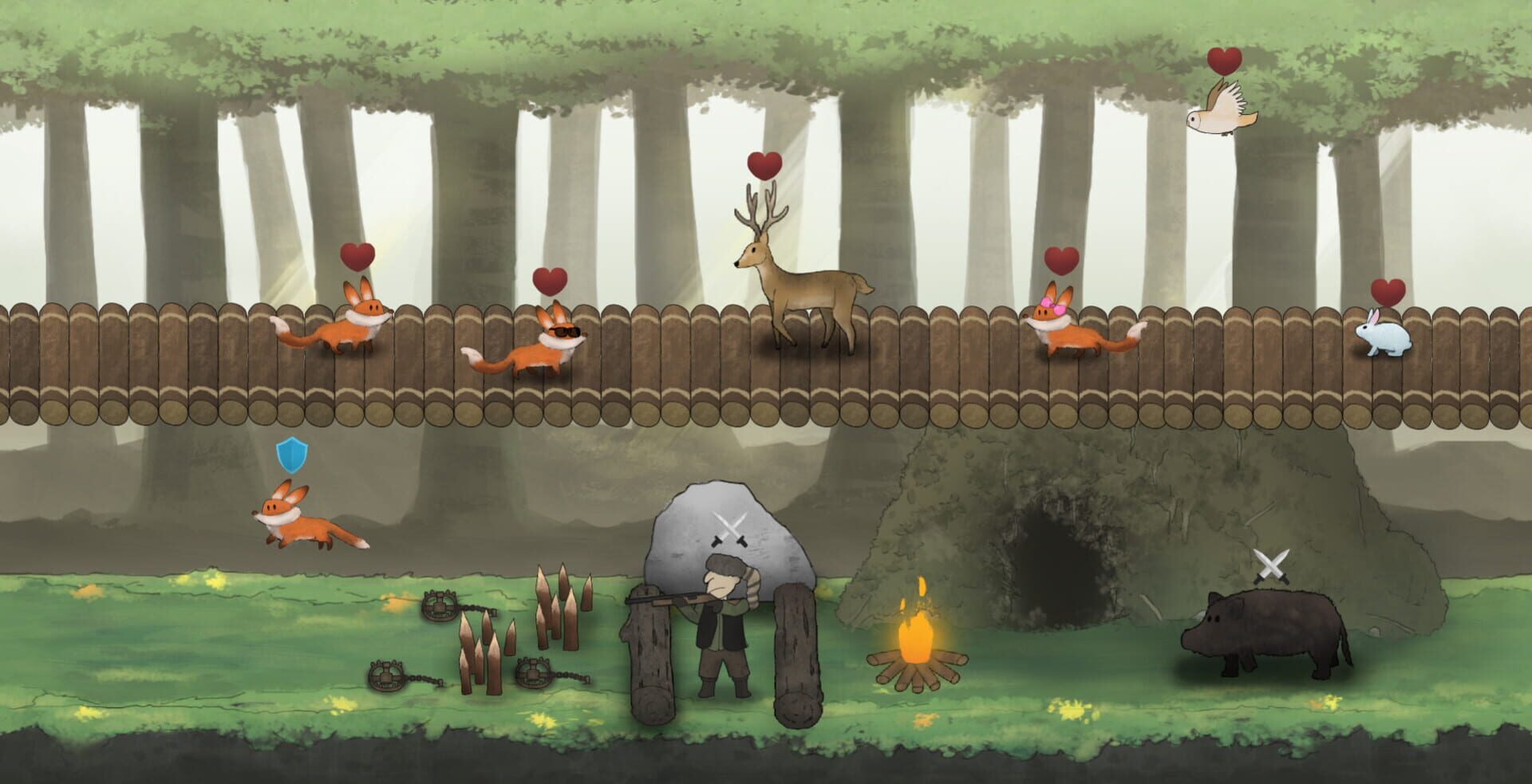 Red Fox and the Four Seasons: Design My Forest - Screenshot