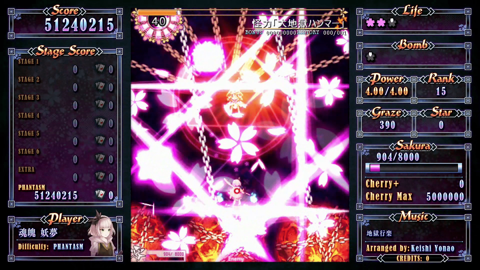 Touhou Perfect Sakura Fantastica screenshot