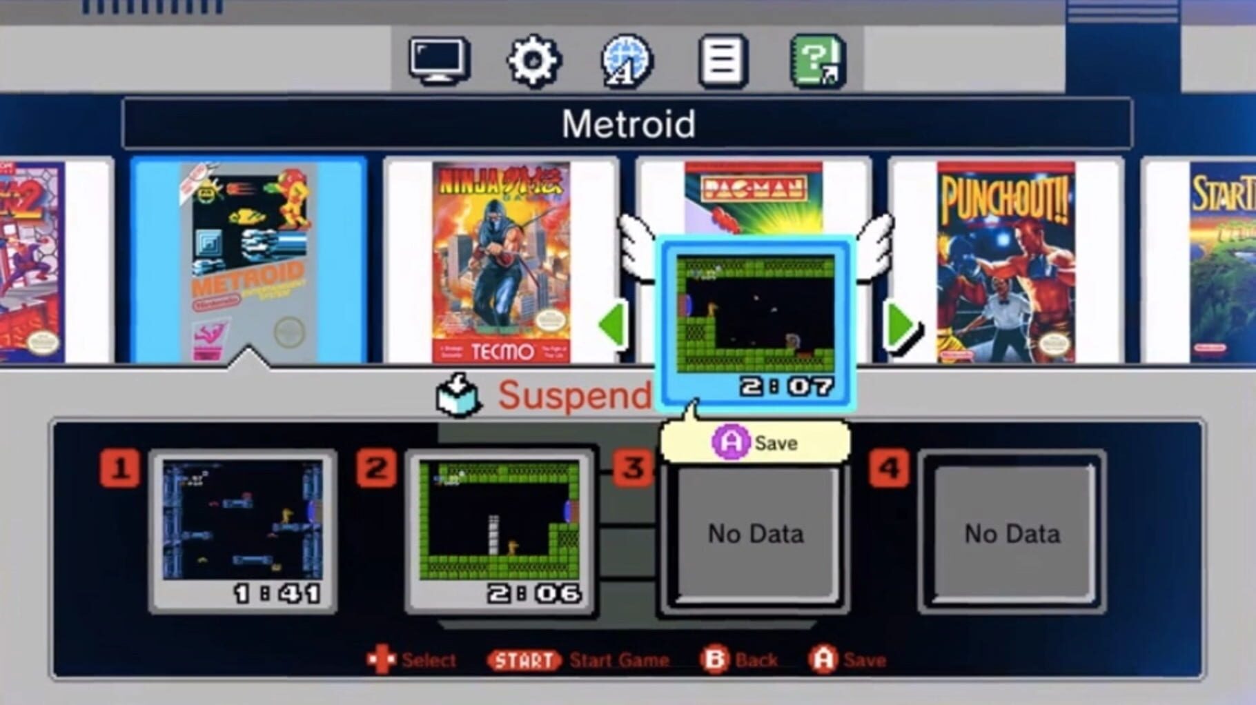 Captura de pantalla - NES Classic Edition