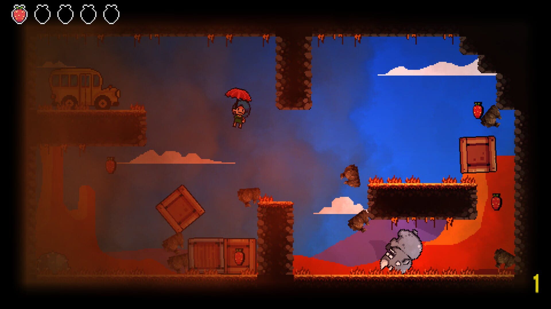 Flying Umbrella - Screenshot