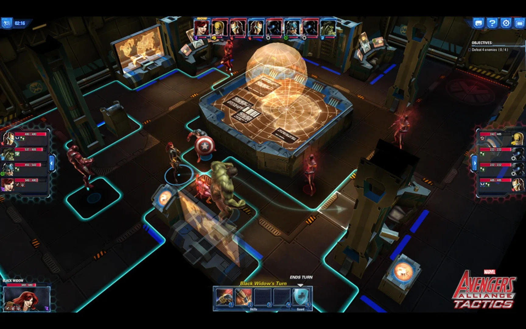 Captura de pantalla - Marvel Avengers Alliance Tactics