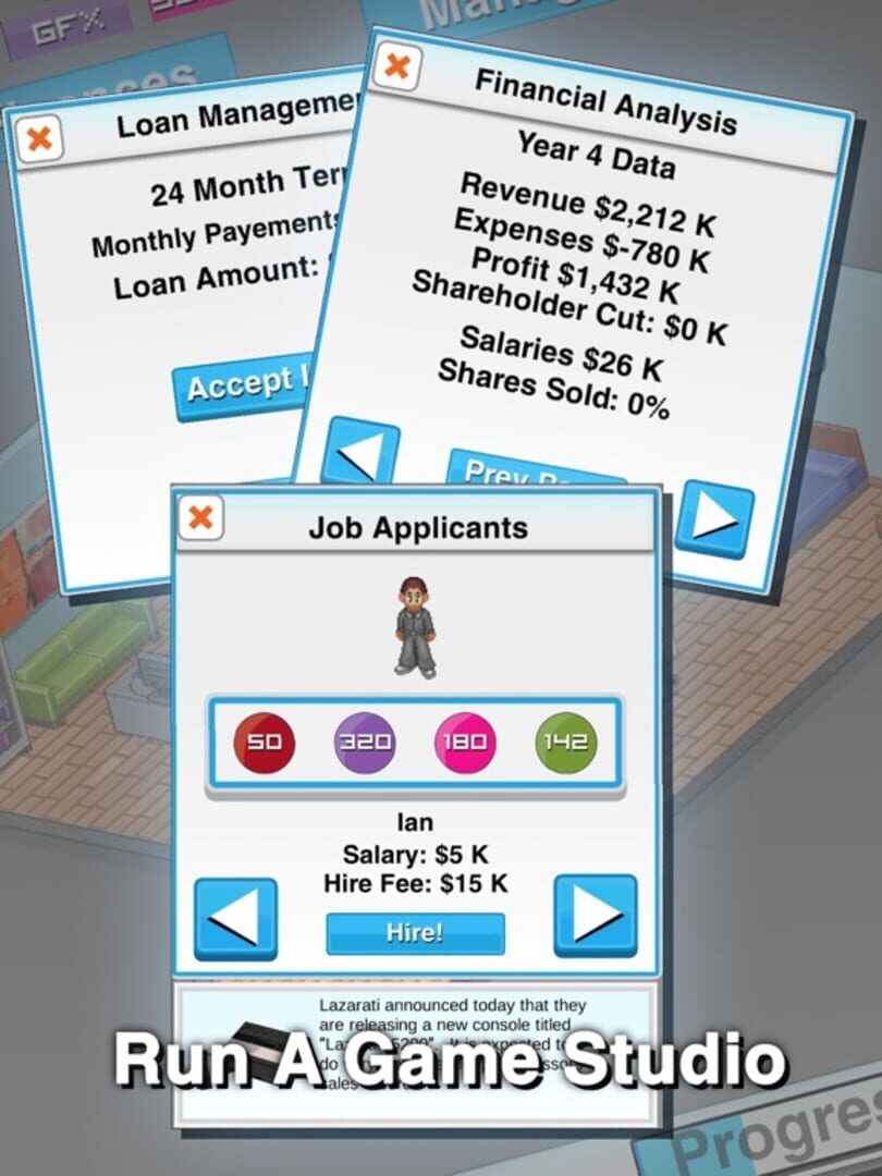 Game Studio Tycoon - Screenshot