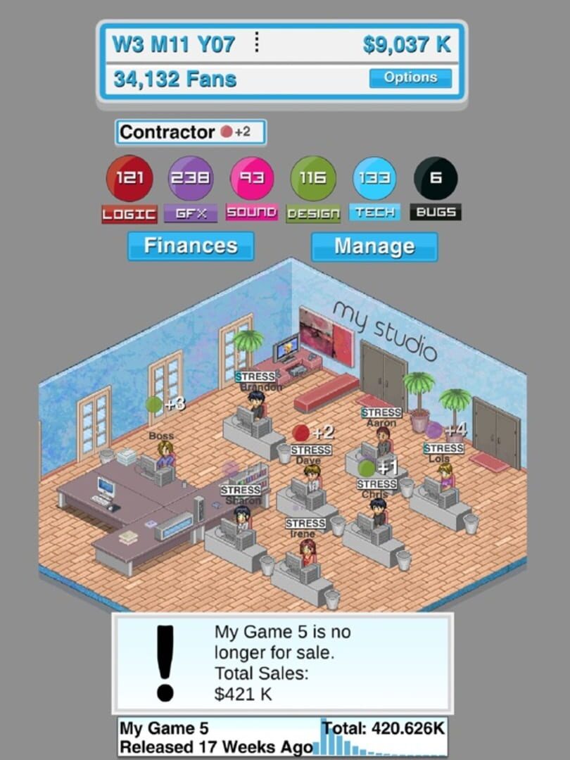 Game Studio Tycoon - Screenshot