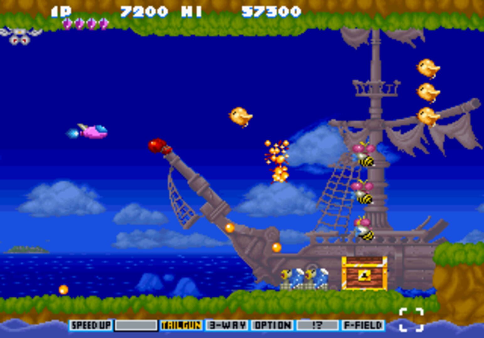 Captura de pantalla - Parodius