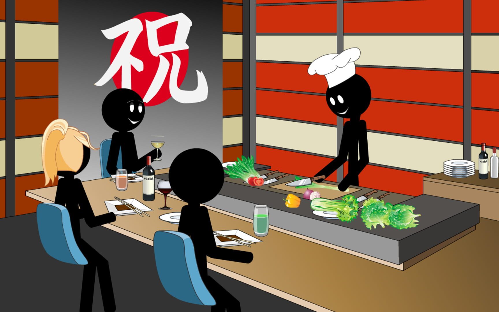 Stickman: Kill the Cook - Screenshot