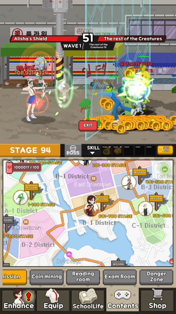 WorldDefence: Girls' Highschool - Screenshot