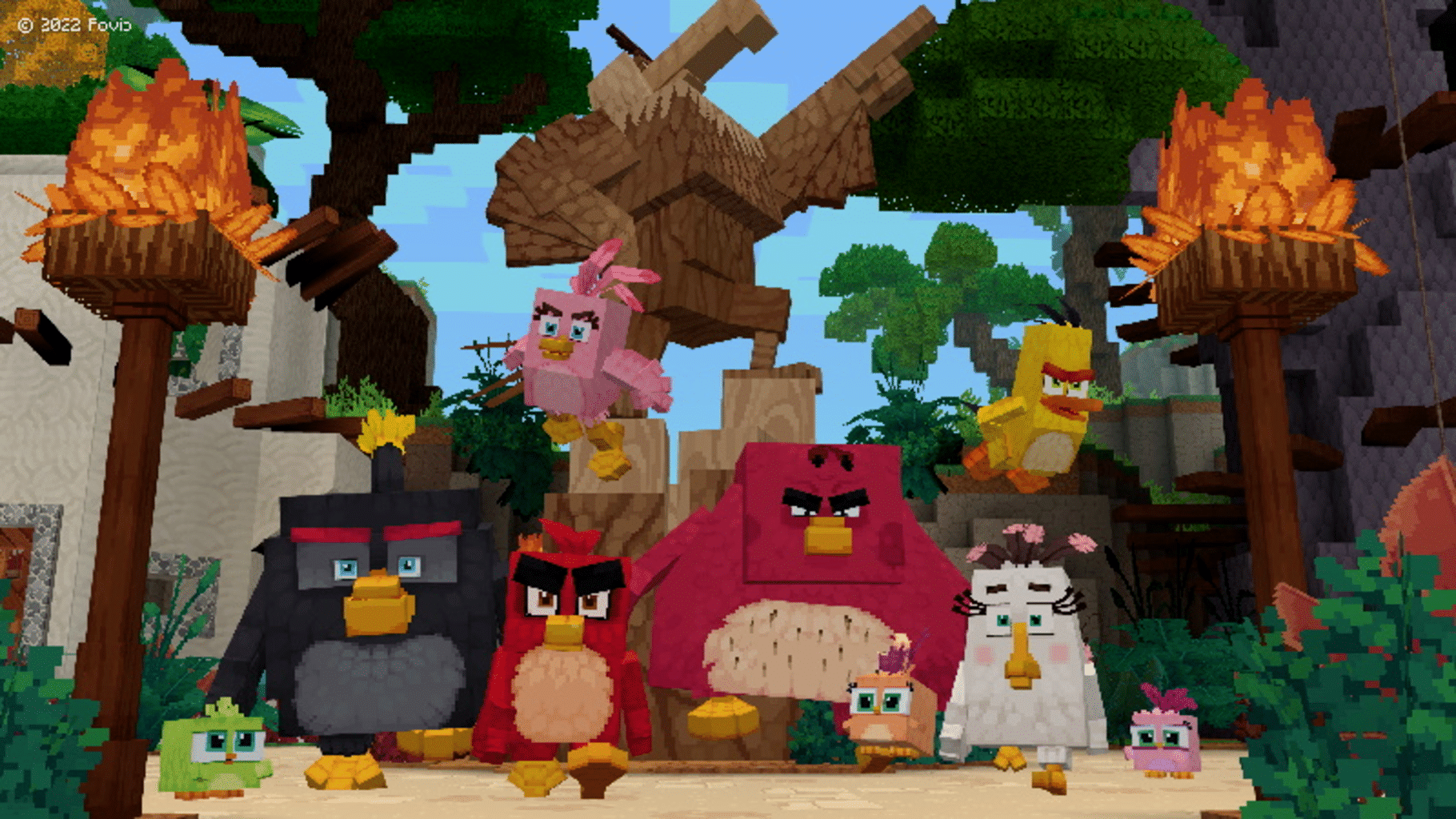 Minecraft: Angry Birds screenshot