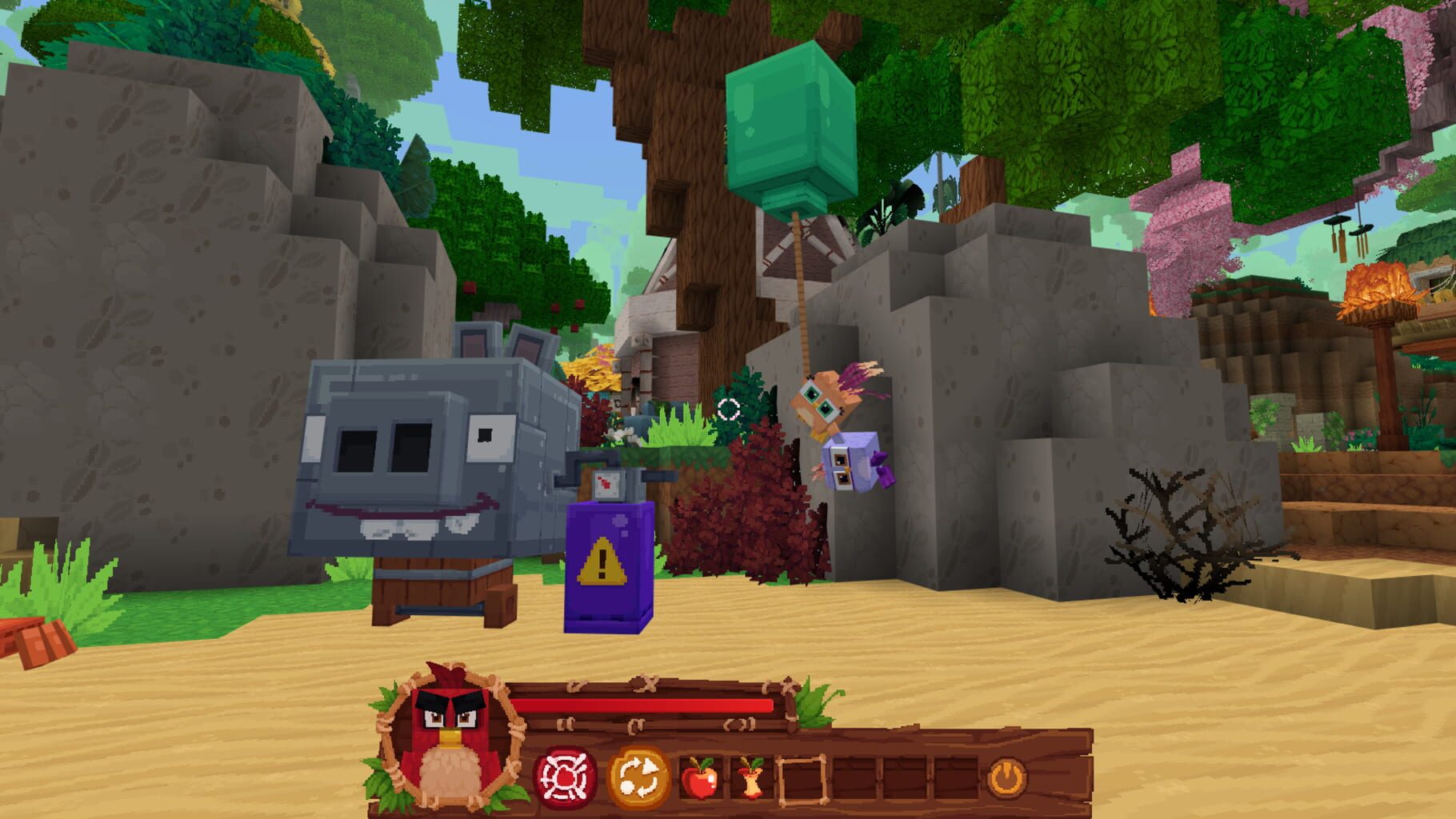 Minecraft: Angry Birds screenshot