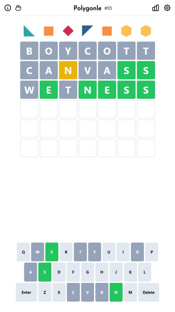 Polygonle - Screenshot
