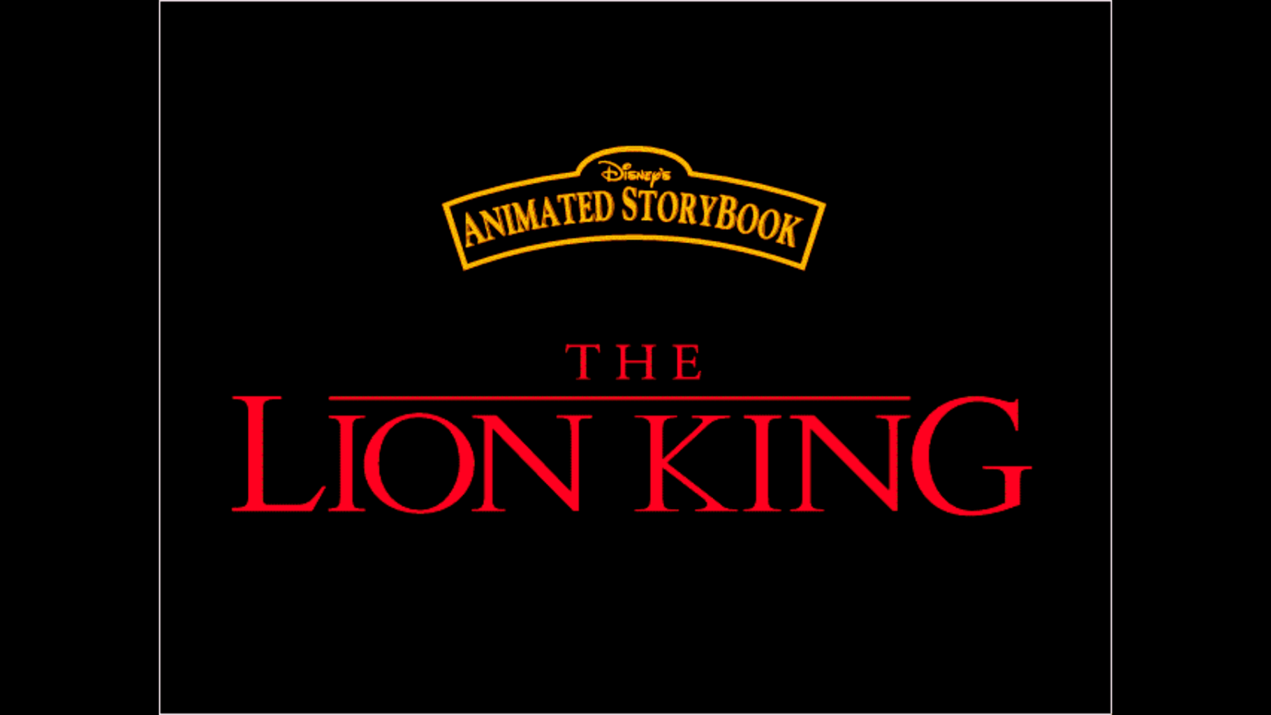 Disney's Animated Storybook: The Lion King screenshot