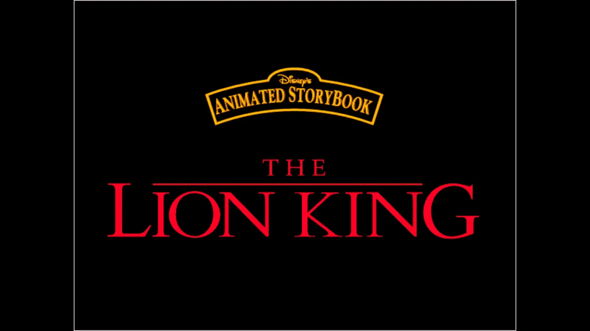 Captura de pantalla - Disney's Animated Storybook: The Lion King