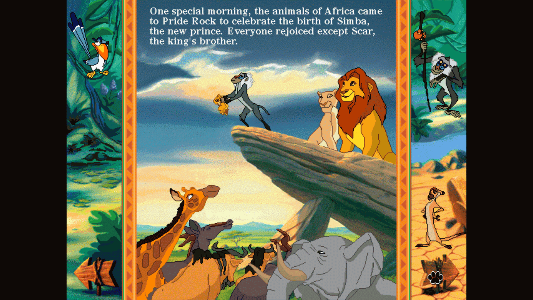 Disney's Animated Storybook: The Lion King screenshot