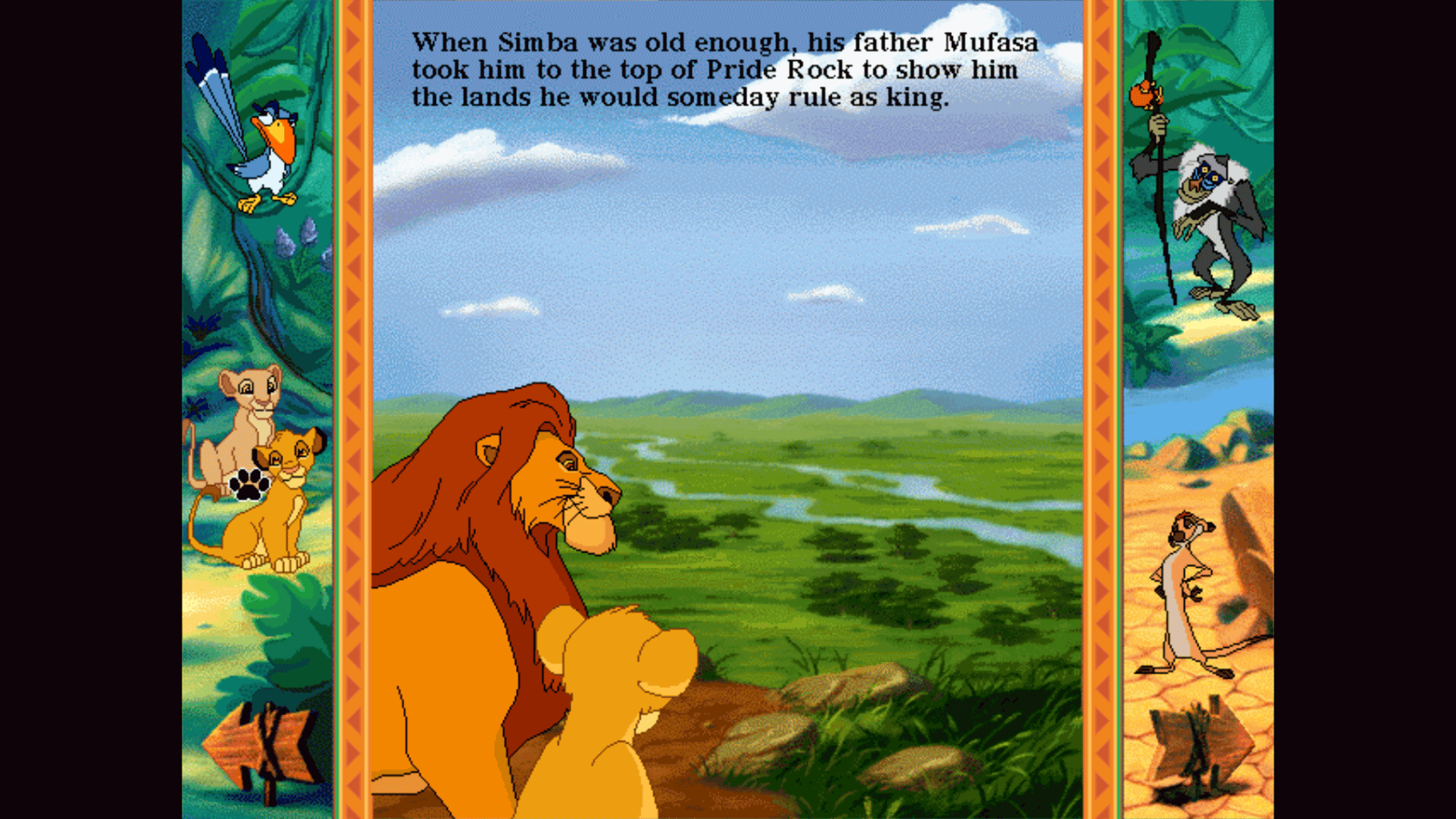 Disney's Animated Storybook: The Lion King screenshot