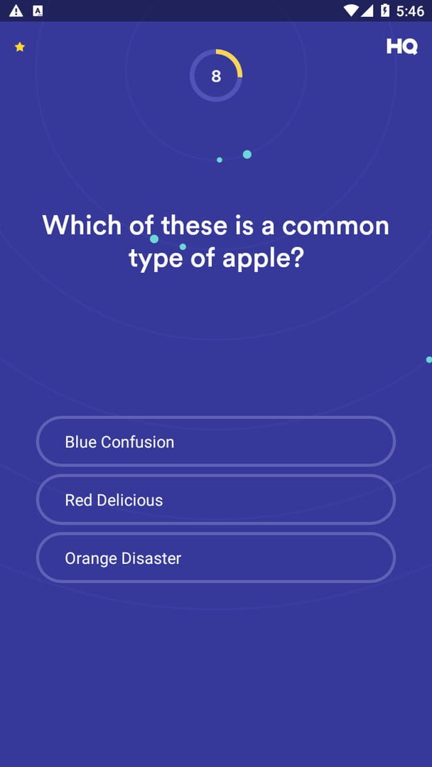 HQ Trivia screenshot
