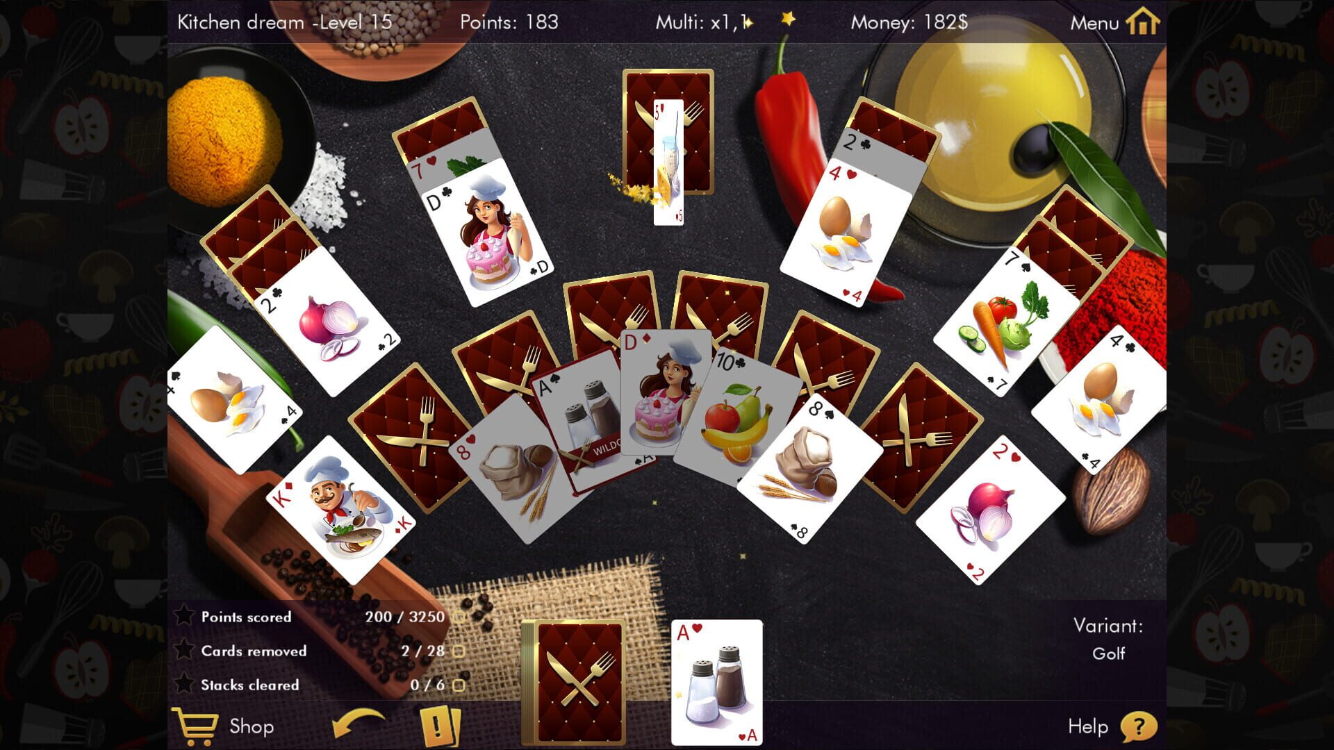 Delicious Solitaire - Screenshot
