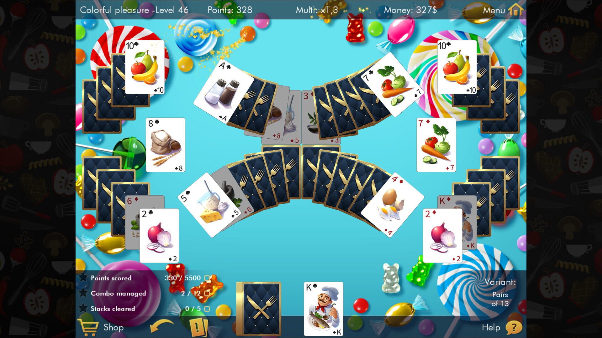 Delicious Solitaire - Screenshot