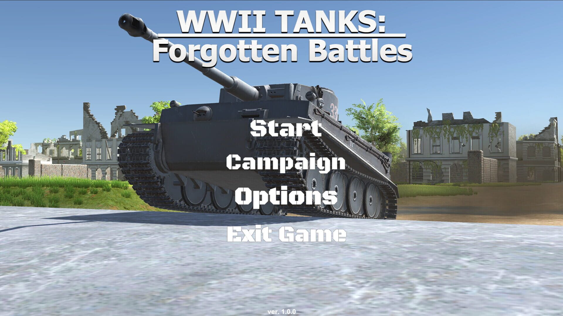 WWII Tanks: Forgotten Battles - Screenshot