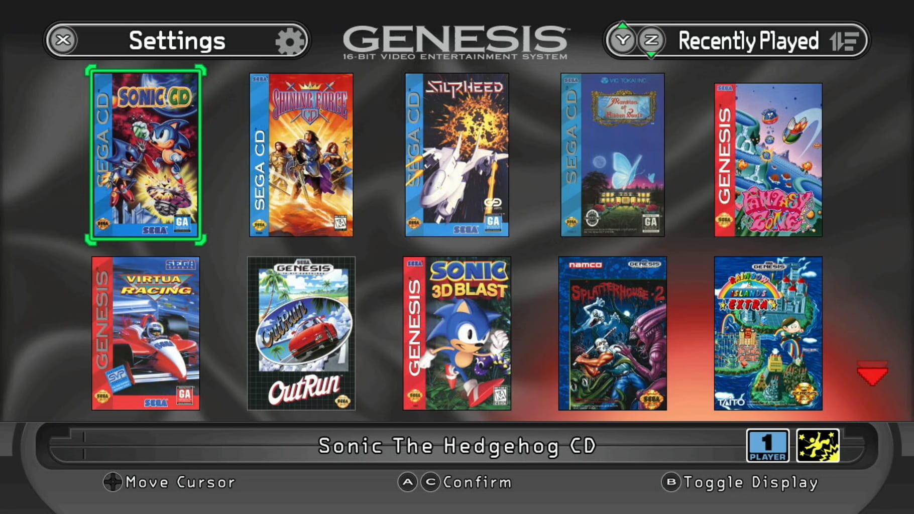 Captura de pantalla - Sega Genesis Mini 2