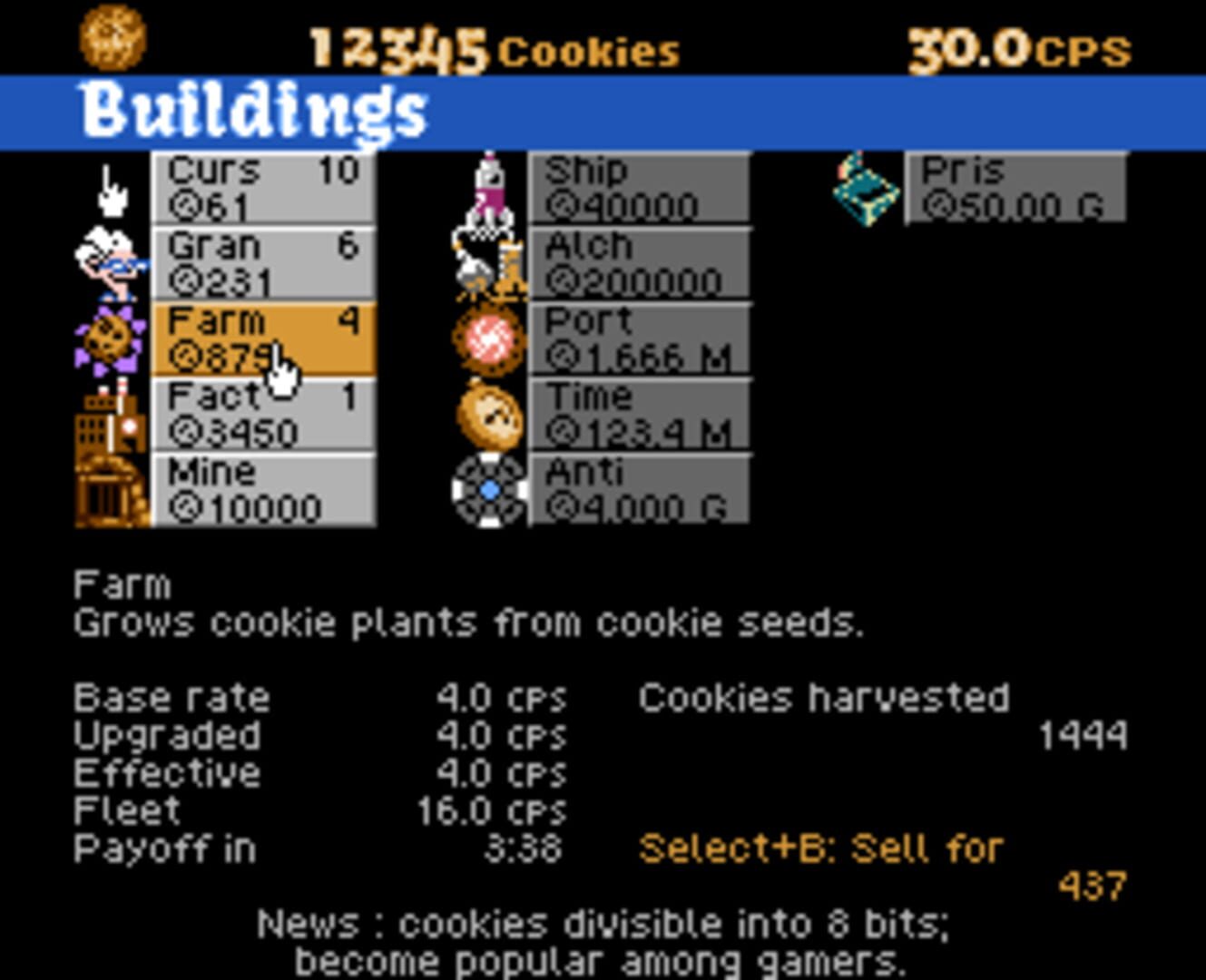 Captura de pantalla - Cookie Clicker