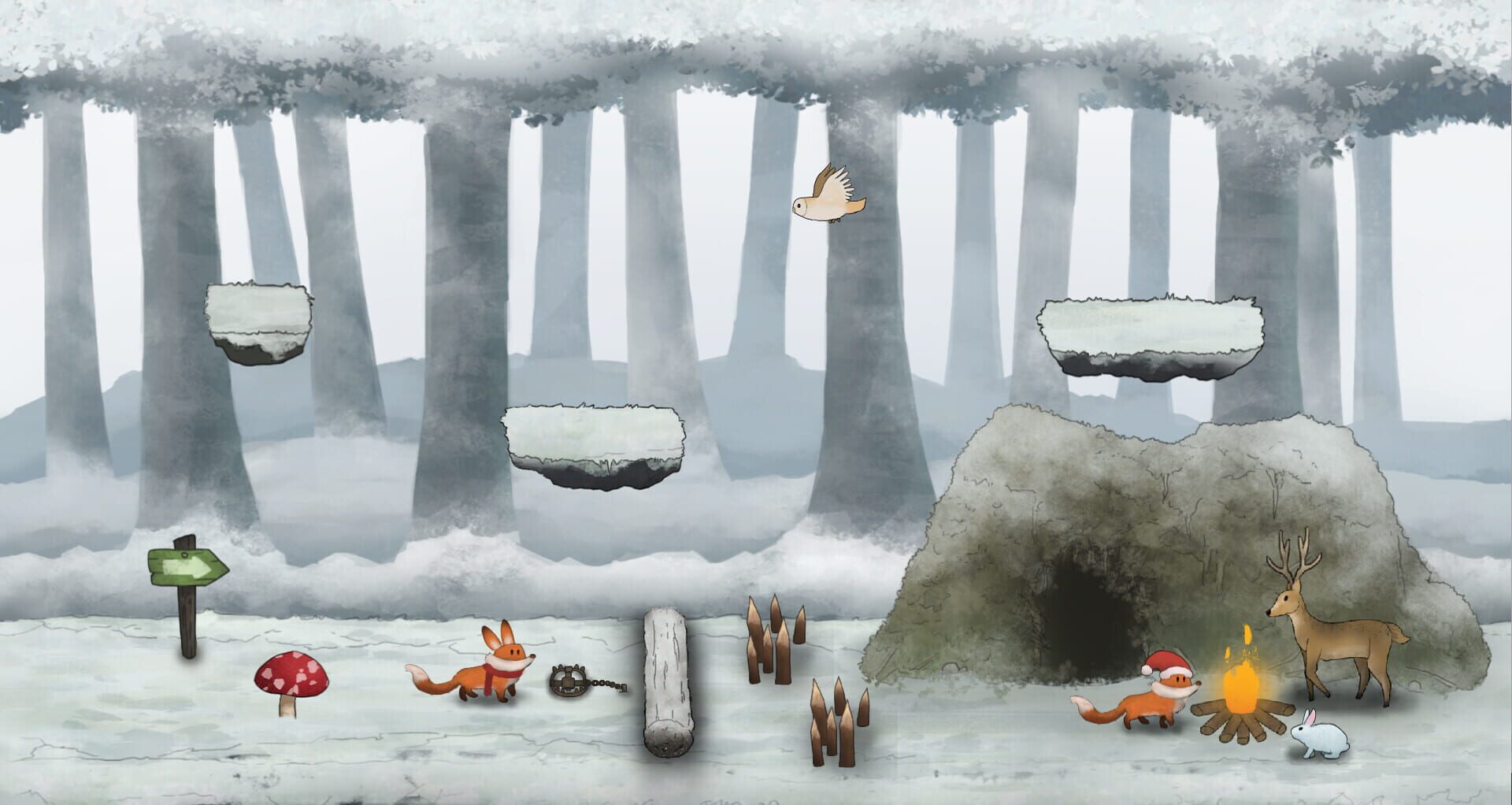 Red Fox and the Four Seasons: Design My Forest 2 - Screenshot
