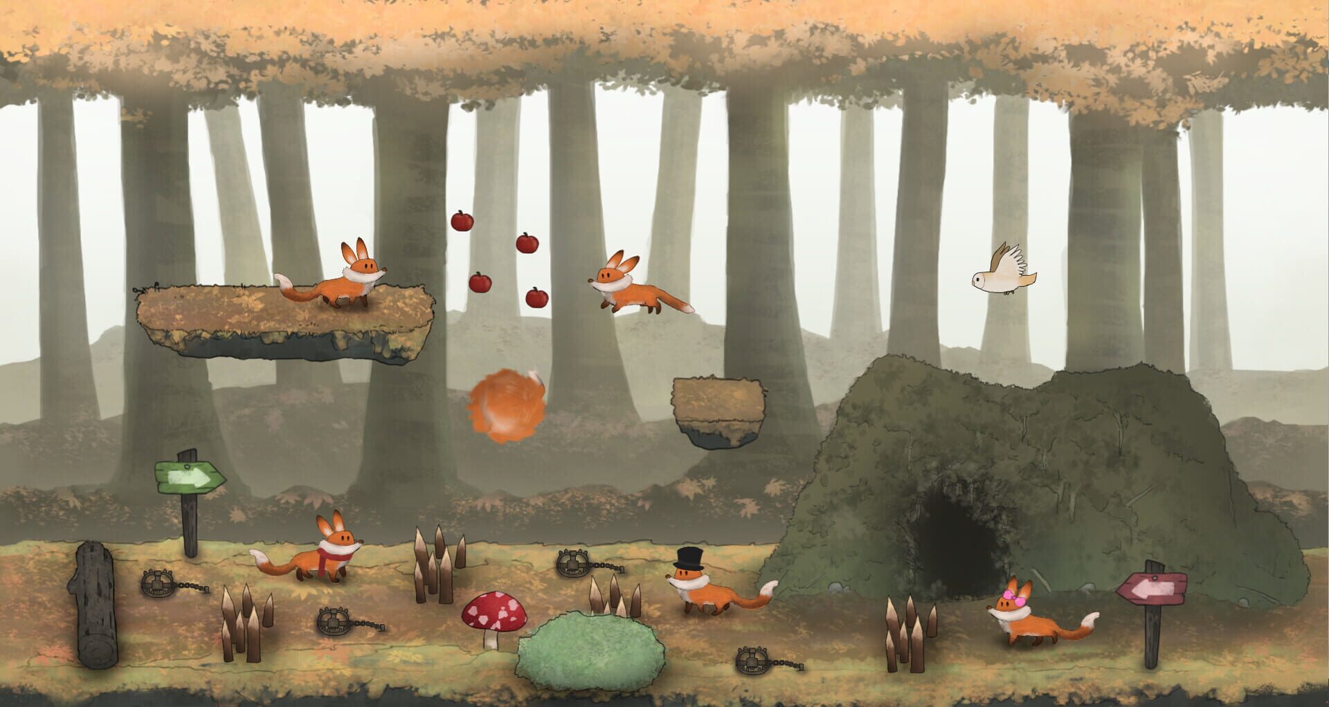 Red Fox and the Four Seasons: Design My Forest 2 - Screenshot