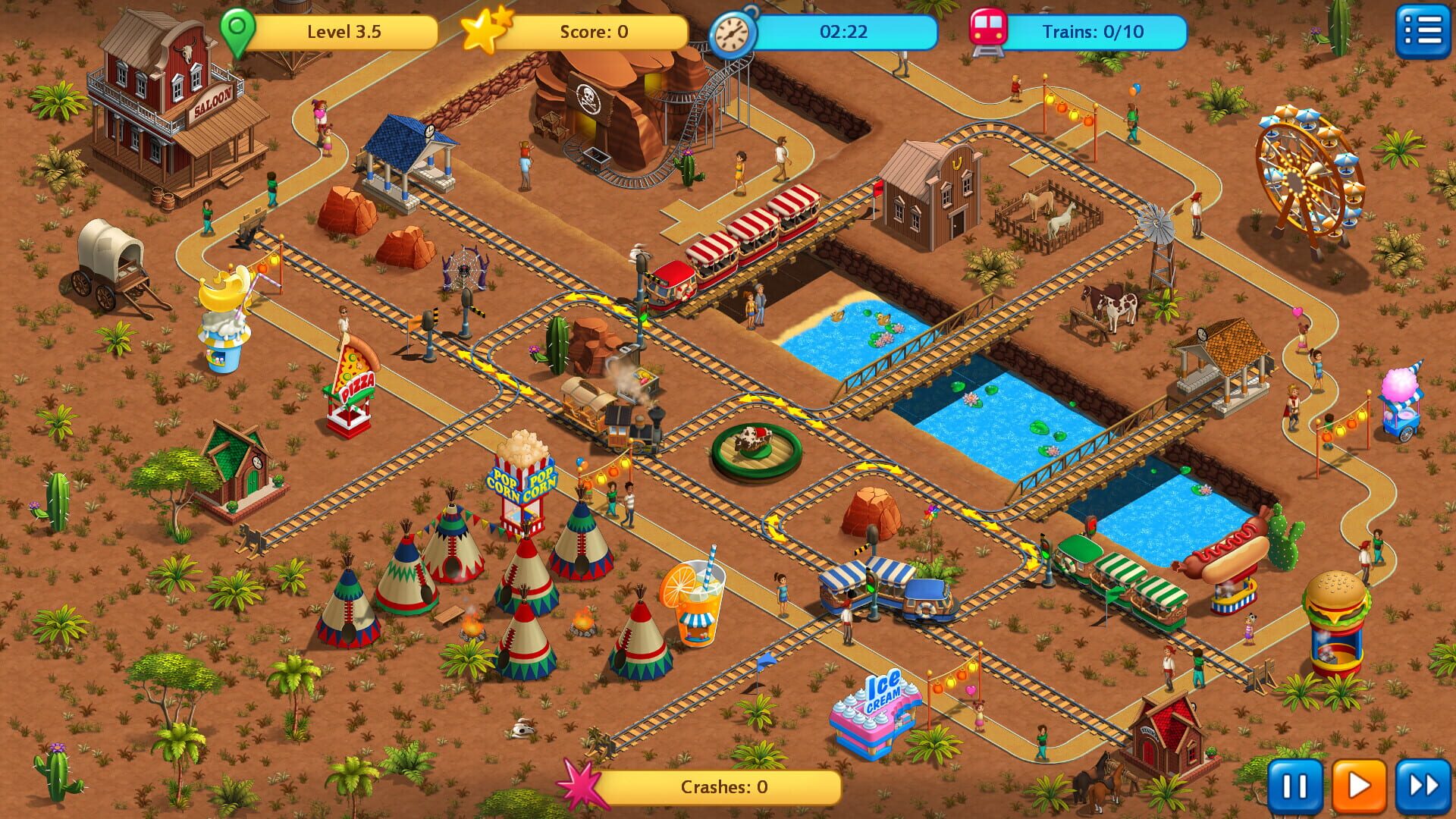 Railway Fun: Adventure Park - Screenshot