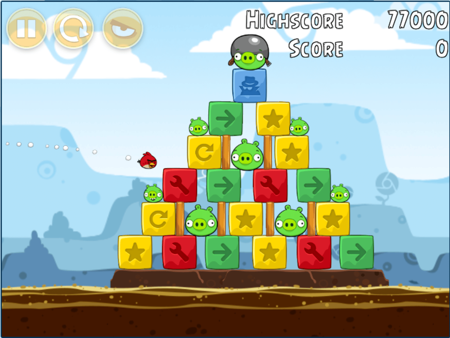 Angry Birds Chrome screenshot