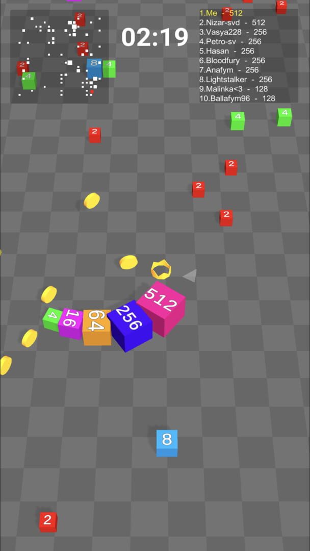 Cube Arena 2048: Merge Numbers - Screenshot