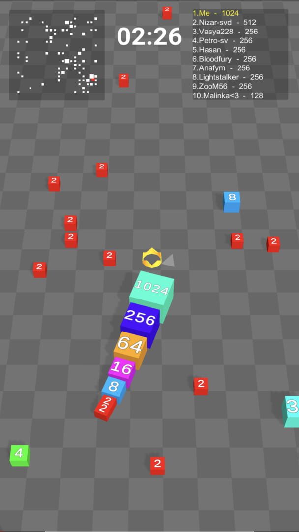 Cube Arena 2048: Merge Numbers - Screenshot