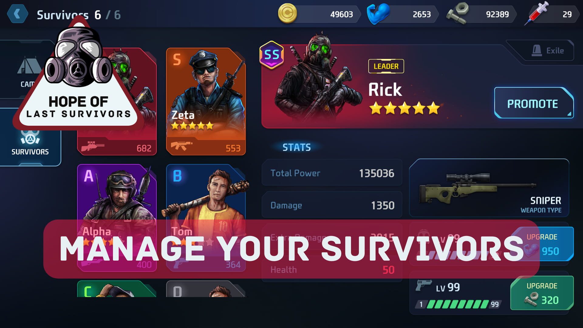Hope of Last Survivors: Game - Screenshot