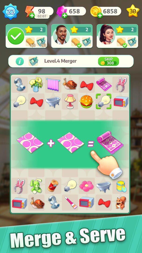 Happy Merge Home - Screenshot