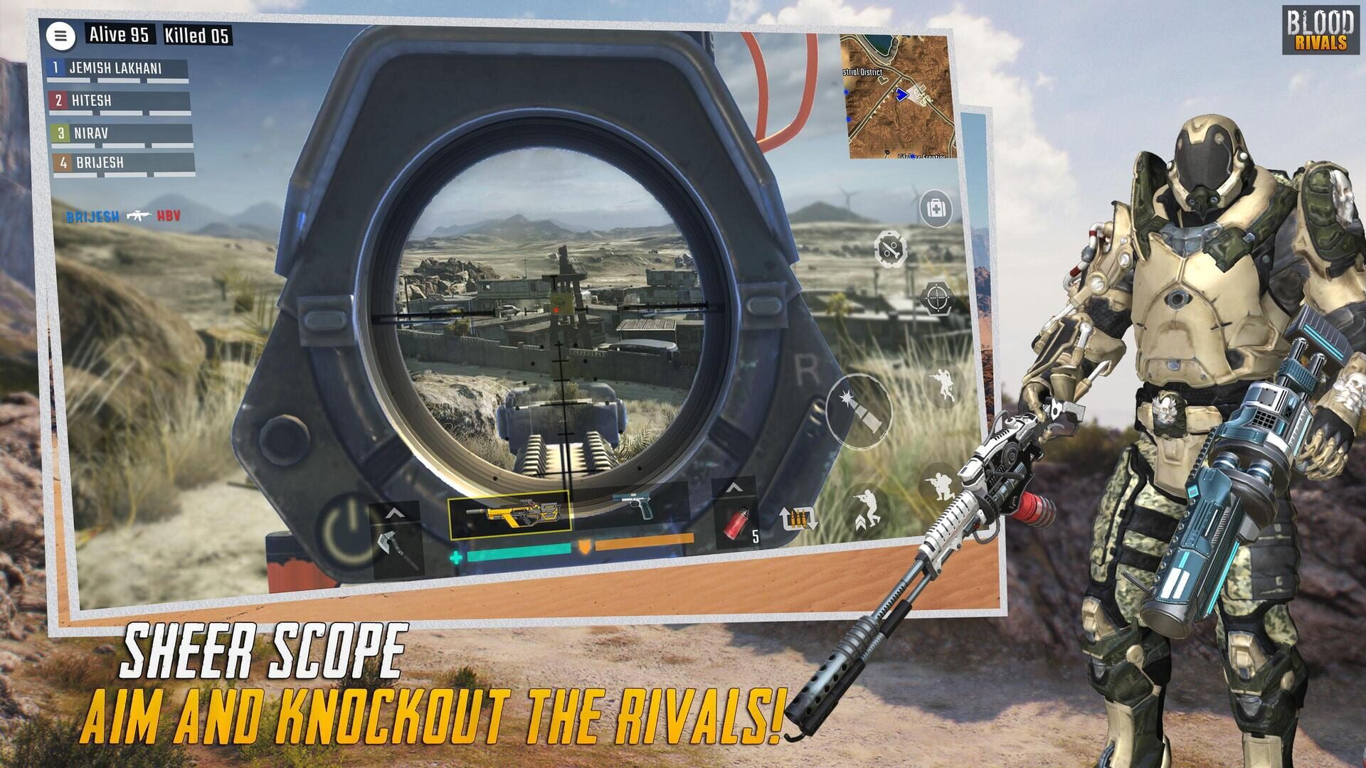 Blood Rivals: Survival Battleground Shooting Games - Screenshot