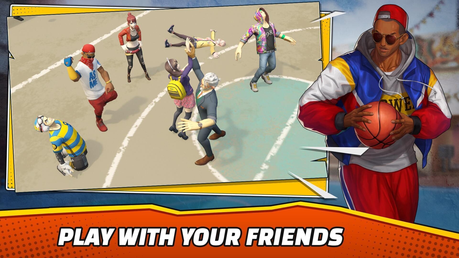 Basketball Crew 2k18: Dunk Stars Street Battle! - Screenshot
