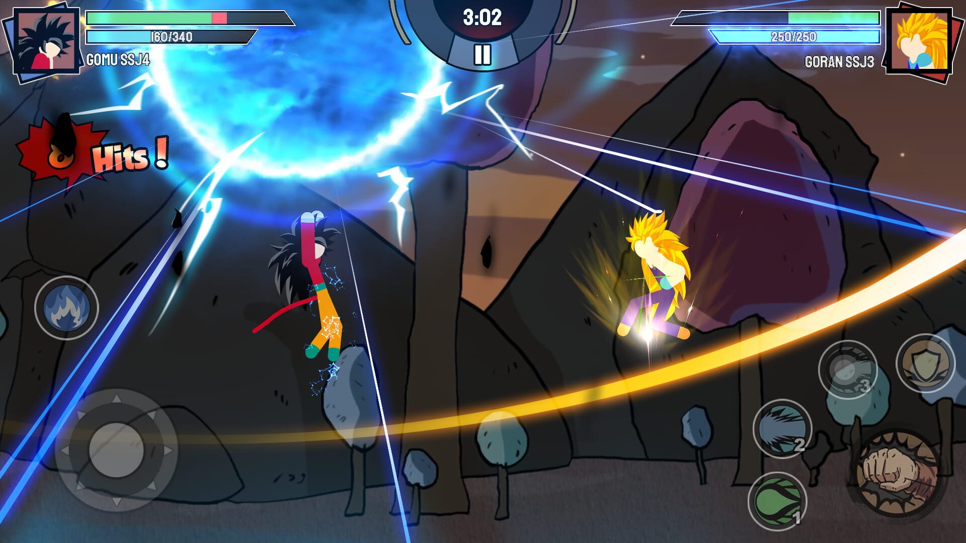 Stickman Warriors: Super Dragon Shadow Fight - Screenshot