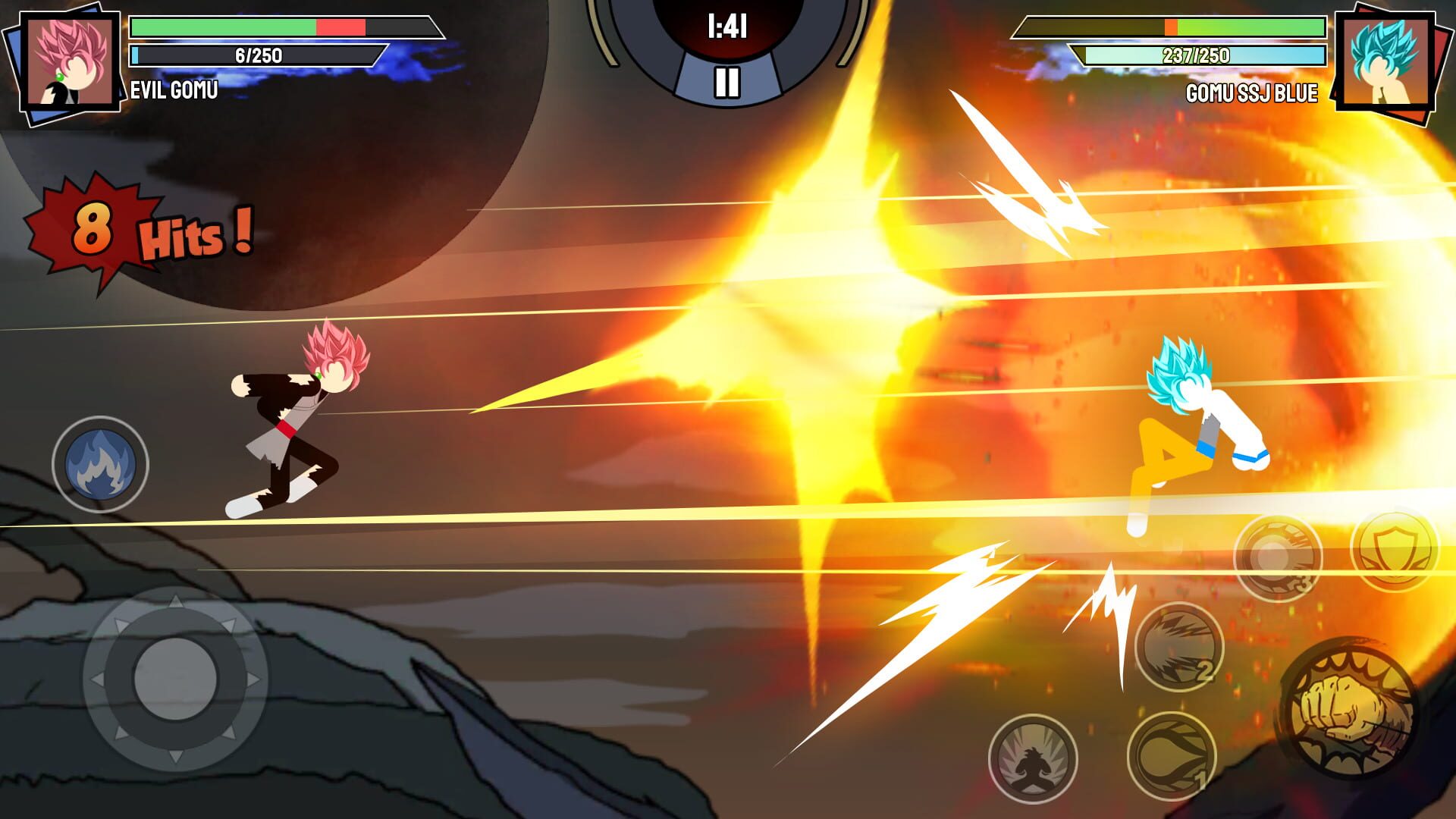 Stickman Warriors: Super Dragon Shadow Fight - Screenshot