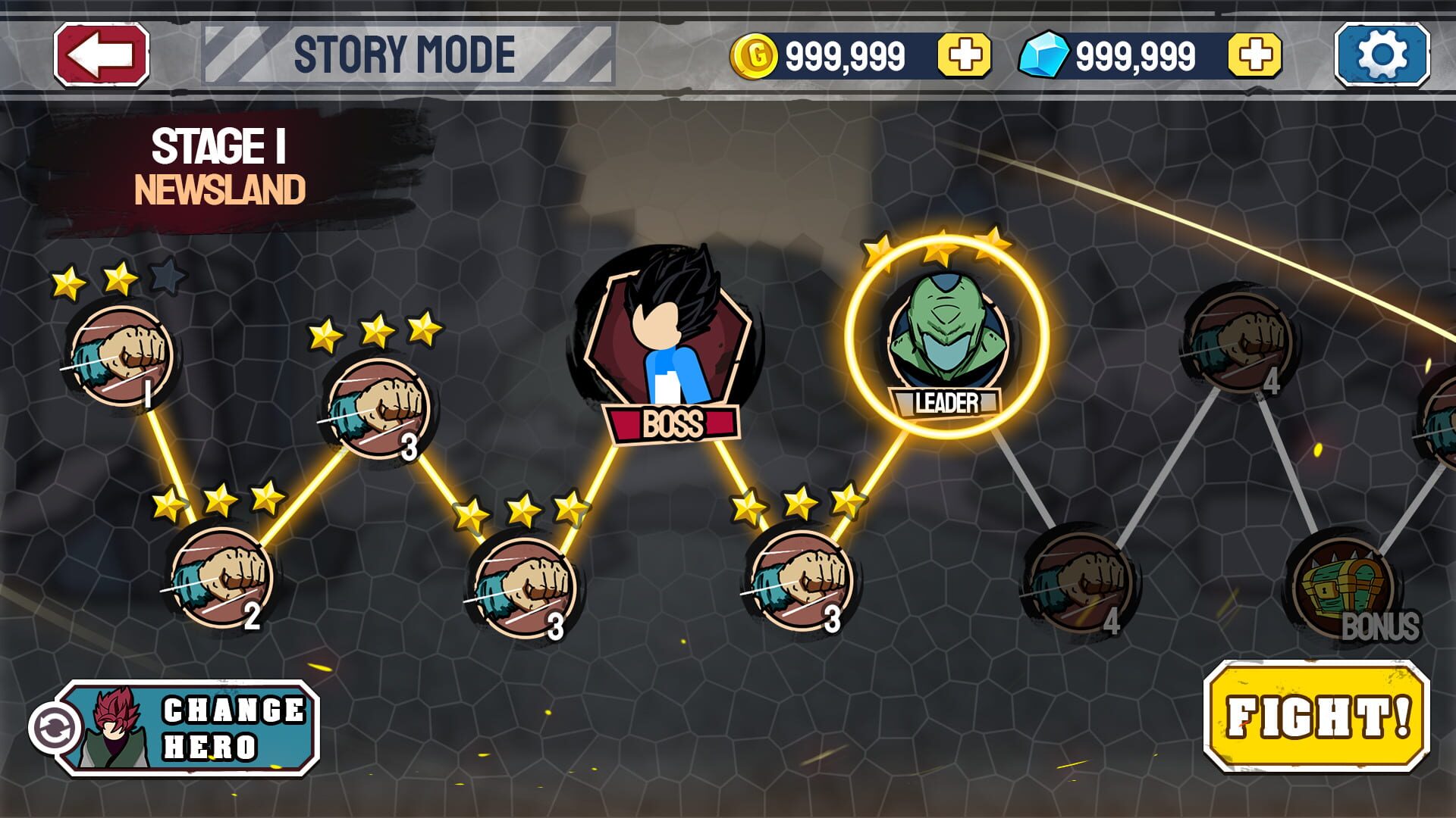 Stickman Warriors: Super Dragon Shadow Fight - Screenshot