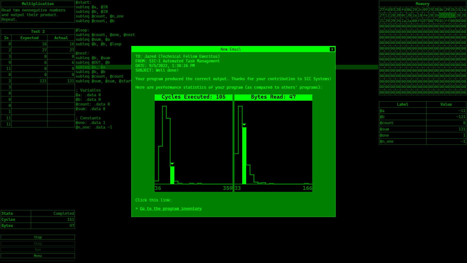 SIC-1 - Screenshot