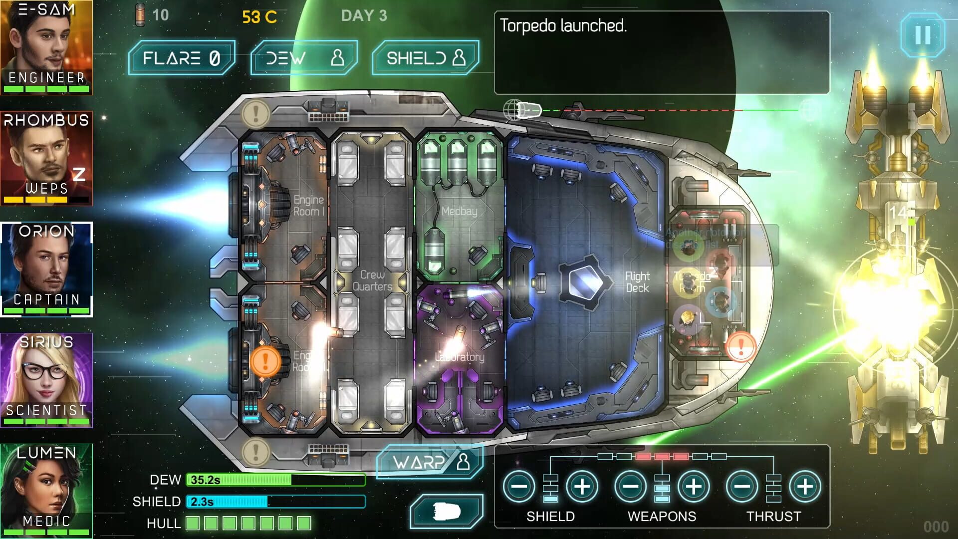 Heliconian: Starship Crew Control - Screenshot