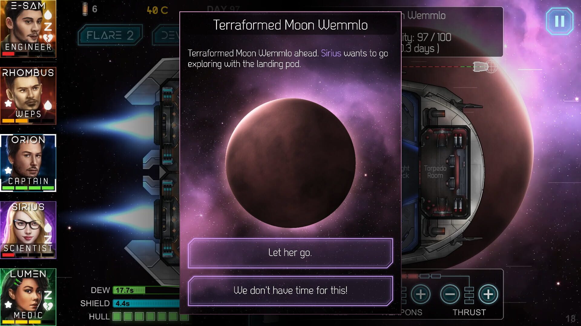 Heliconian: Starship Crew Control - Screenshot